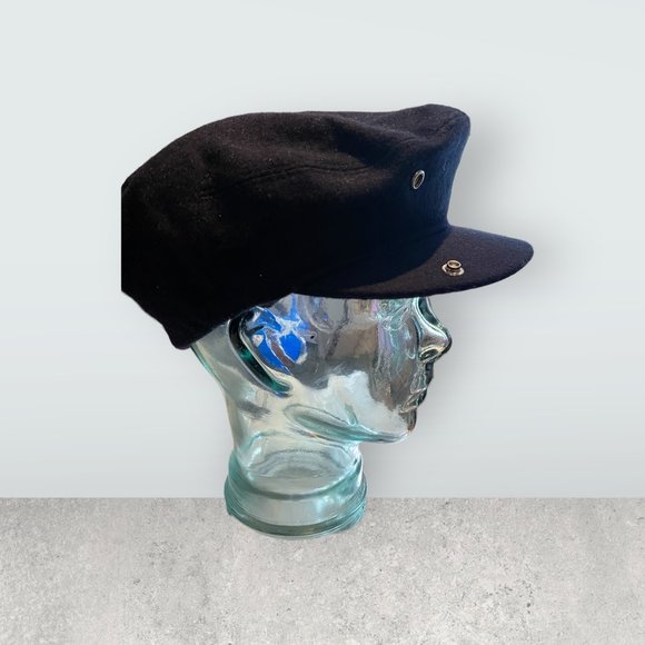 Titans NFL wool driver cap warm paper boy hat mens football navy size s/m - Picture 5 of 8